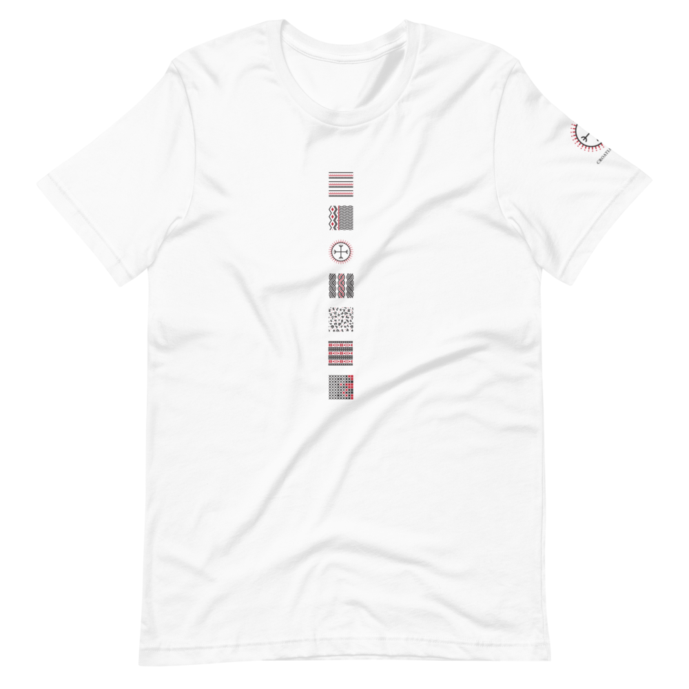 Croatian Patterns White Short-Sleeve Unisex T-Shirt